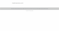 Desktop Screenshot of maderasrana.com