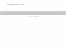 Tablet Screenshot of maderasrana.com